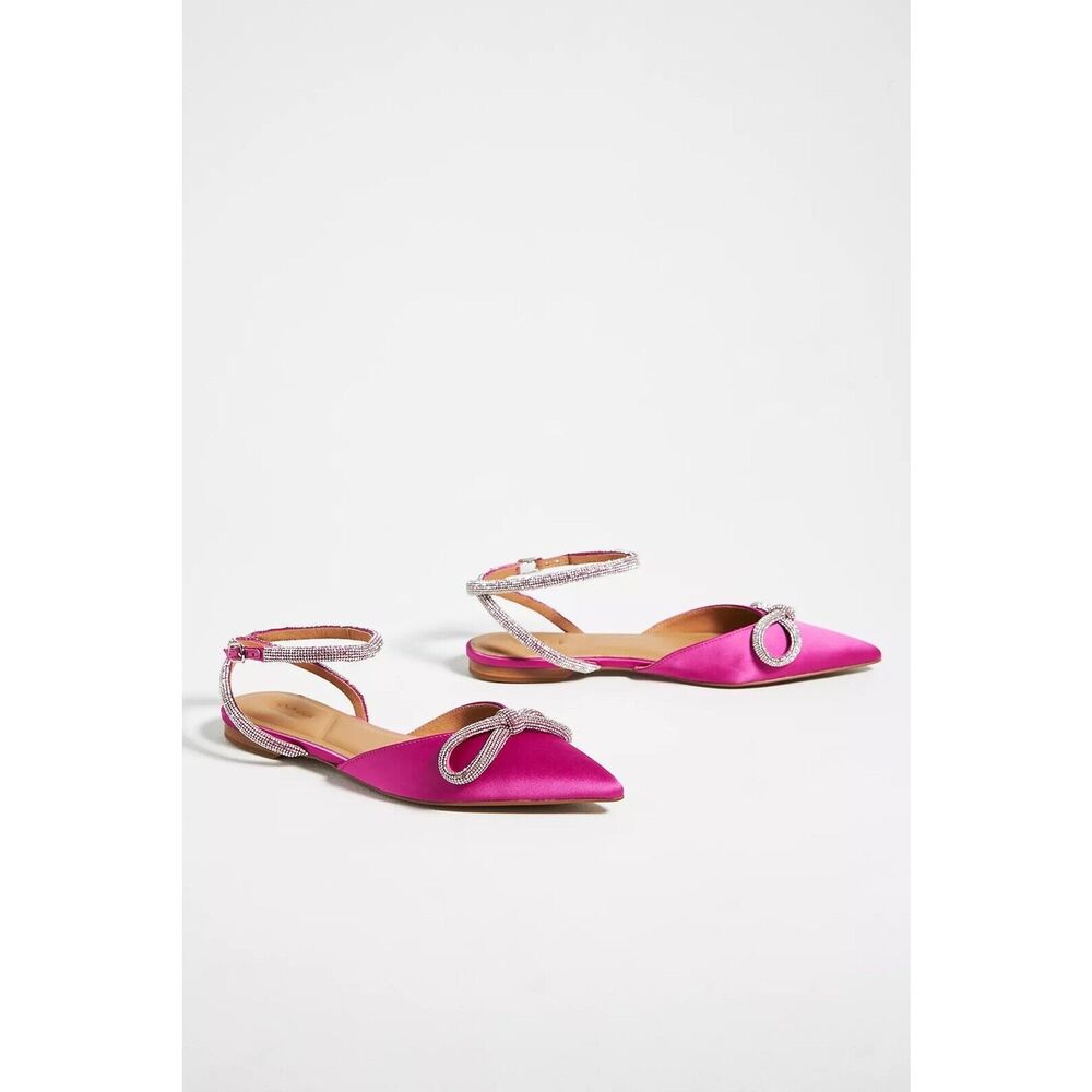 NEW Anthropologie Bibi Lou Bow Flats Size Eu 37